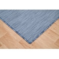 thumbnail image 3 of 5' x 7' Blue Solid Reversible Indoor-Outdoor Rug, 3 of 4