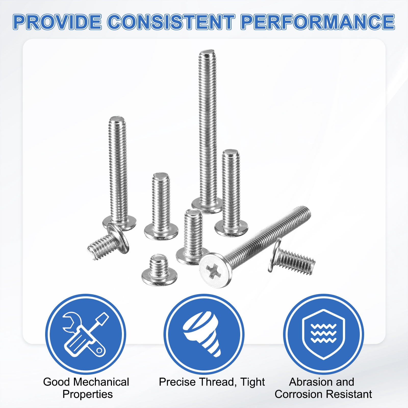 M5-0.8 x 30mm 100Pcs Metal Flat Round Head Screws Phillips Drive Machine Bolt