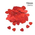 thumbnail image 2 of Paper Scraps Mini Heart Shape Plastic Material Confetti Good Luster Scramble Assortment Shape Resistant for Party Decoration Red15mm, 2 of 9