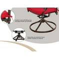 thumbnail image 3 of Haverchair 3 Piece Patio Bistro Set Outdoor Cast Aluminum Dining Set Patio Bistro Furniture Set 2 Swivel Chairs and 1 Umbrella Table for Lawn Garden Patio, 3 of 7
