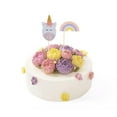 thumbnail image 2 of 12 Piezas Set Cartoon Unicorn Cupcake Picks Rainbow Cake Topper Cake Decoration Soledad Cupcake Unicorn Picks Decor, 2 of 8