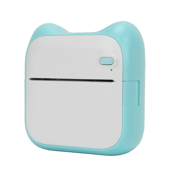 Mini Thermal Printer, 203DPI Resolution Large Capacity Battery Wireless Printer With Printer Paper For School For Office