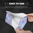 thumbnail image 5 of Lsque Watercolor Sea Shells 1 Printed Long Tissue Box Cover Holder, Facial Paper Organizer Dispenser,Triangle with Bottom Belt, PVC Leather Decorative Organizer, 5 of 9