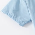 thumbnail image 5 of Coerni Boys' Short Sleeve Button Down Shirt Toddler Casual Dress Shirt Cotton Summer Top with Pocket Kids Solid Color Clothes, 5 of 9