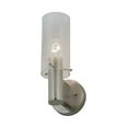 thumbnail image 4 of Meyda 146106 5 in. Cilindro Wall Sconce, Satin Nickel & Clear Glass, 4 of 4