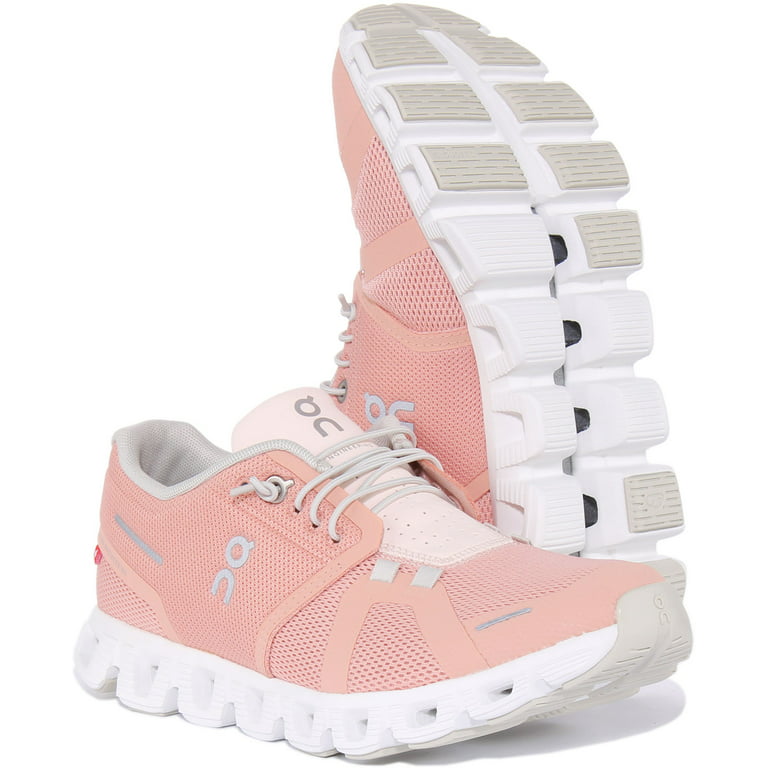 On Running Cloud 5 Women's Speed Lace Up Mesh Running Shoes In Rose Size  8.5 