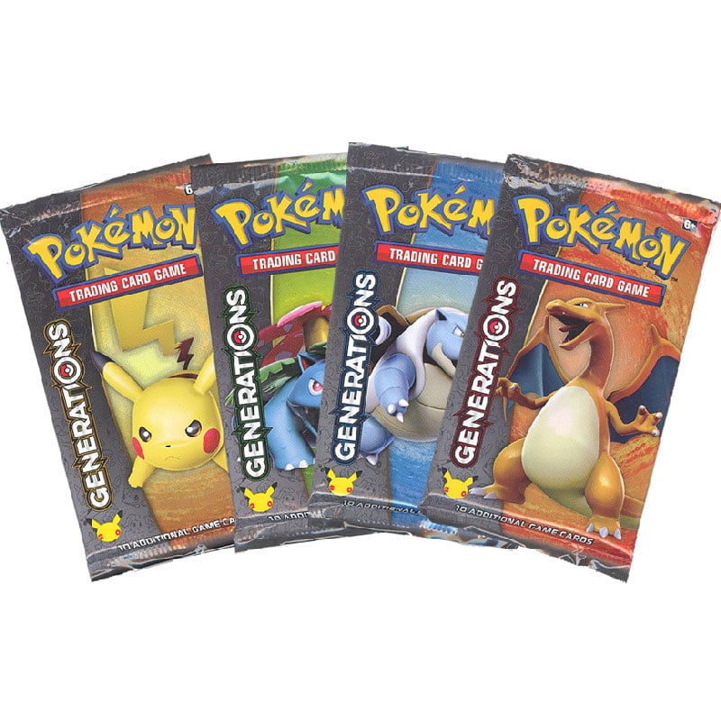 Pokemon Cards Generations Booster Packs Set Of 4 Cover Arts 40 