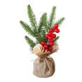 thumbnail image 2 of Dinohhi 25CM Christmas decorations Mini Christmas tree table window decorations Potted holiday scene decorations A, 2 of 3