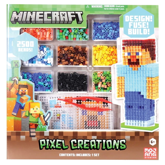 Kit de cuentas Tara Toys Minecraft Pixel Creations 2500 Beads