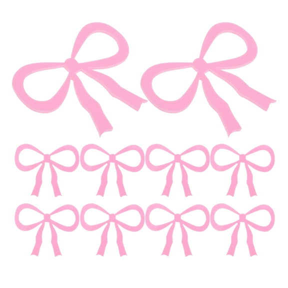 MEIBUTYUP 20-Pack Acrylic Bow Drink Markers for Wine Glasses, Party & Wedding Labels, Event Decor Accessories