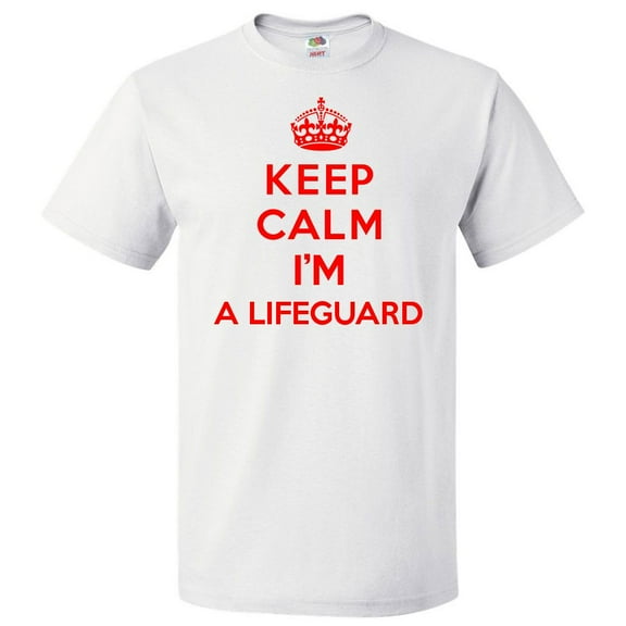 Keep Calm I'm A Lifeguard T shirt Funny Tee Gift