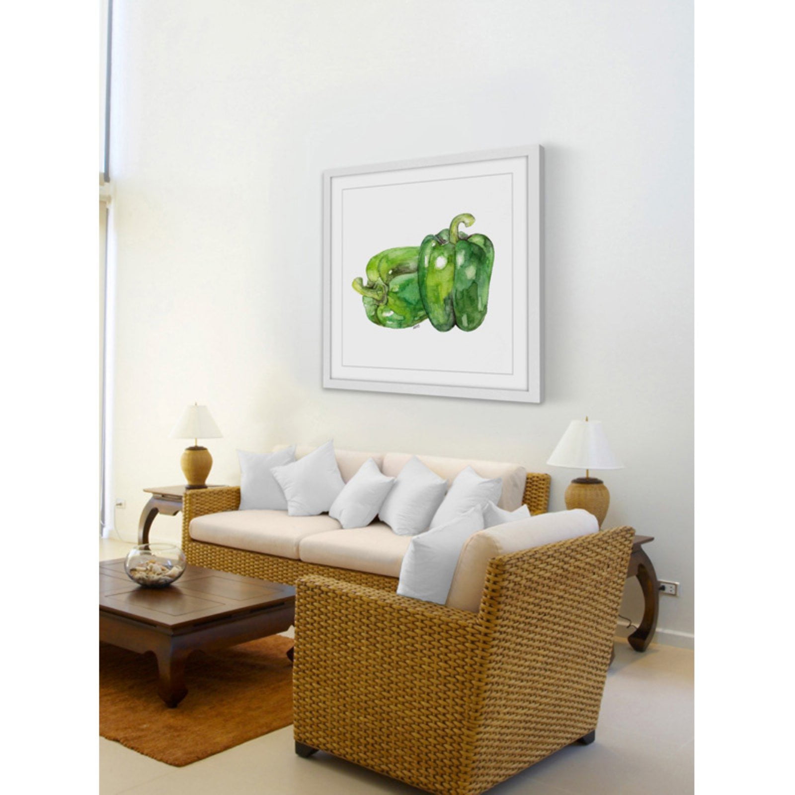 Marmont Hill "Bell Peppers" by Rachel Byler Framed Painting Art Print