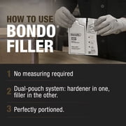 Bondo Wood Filler, Ready Mix Pouches, 2 oz., 2 Pack
