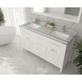 thumbnail image 3 of Laviva 313YG319-60W-WS Wimbledon Vanity In White With White Stripes Counter, 3 of 3