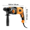 BENTISM Rotary Hammer Drill Corded Drills 1" 4 Modes SDSPlus Chipping