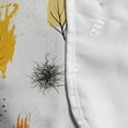 thumbnail image 4 of Autumn Microwave Oven Cover, Modern Art Themed Simplistic Colorful Seasonal Trees on Plain Background, Water Resistant Organizer with Pockets Kitchen, 36" x 12", Earth Yellow Vermilion, by Ambesonne, 4 of 4