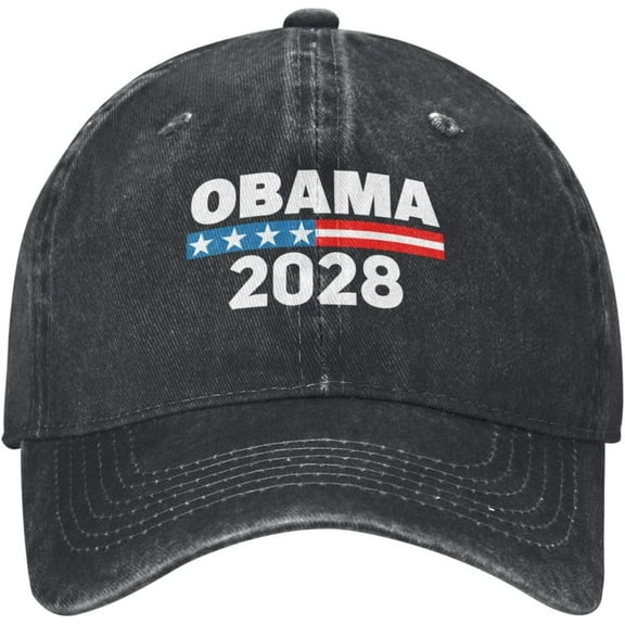 Obama 2028 Hat President Make America Intelligent Again Cap for Men Women Black