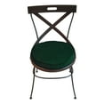thumbnail image 2 of 16 IN Round 3 IN Thick Plush Velvet Chair Pad Seat Cushion with handle for Bar Stool/Kitchen/Dining Room Chair/Stadium Seat/Portable (Hunter Green, 1), 2 of 6