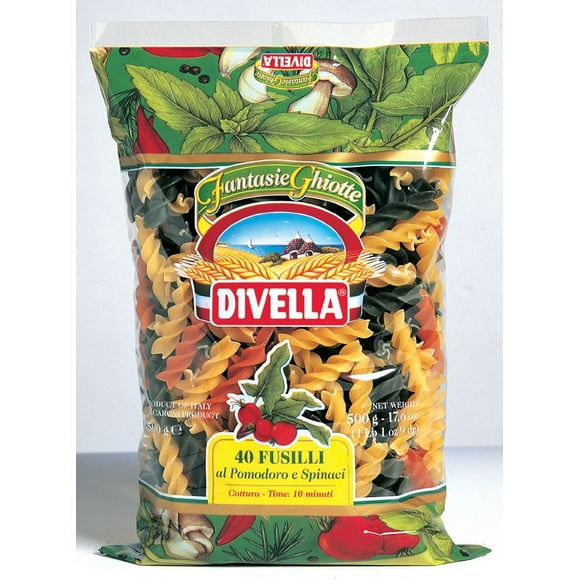 Divella Pâtes Italiennes Fusilli Tricolore 500g