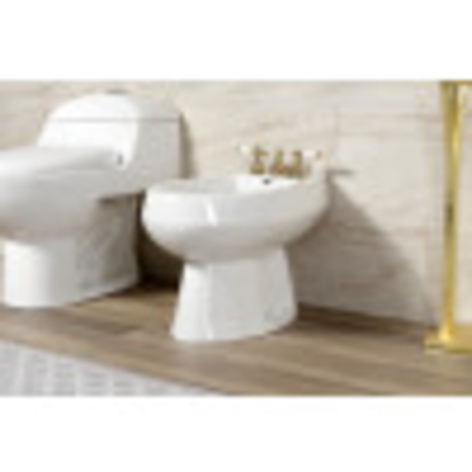 Kingston Brass KB327PL Victorian Three-Handle Bidet Faucet, Brushed Brass