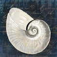 thumbnail image 3 of Sophie 6 20x20 Black Modern Framed Museum Art Print Titled - Nautilus on Navy, 3 of 5
