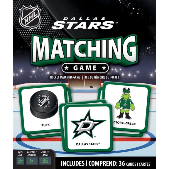 MasterPieces Officially Licensed NHL Dallas Stars Matching Game for Kids and Families