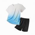 thumbnail image 4 of UAYOTSE Boys Outfits Summer New Sports Set Wicks Sweat Short Sleeved Shorts Basketball Suit With Pocket Clothing Sets,Sizes 9-10 Years, 4 of 4