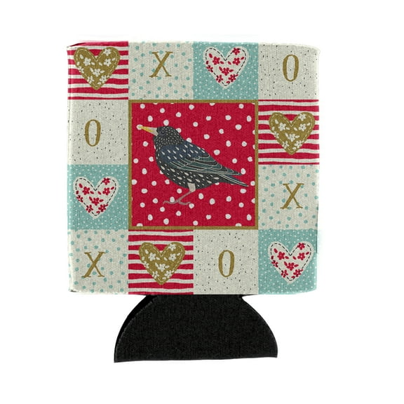 Carolines Treasures CK5515CC Starling Love Can or Bottle Hugger Can Hugger multicolor