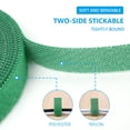 thumbnail image 3 of Corbata para plantas de jardín verde, cinta para lazos para plantas, cinta autoadhesiva, tiras para jardín con lazo de gancho, lazos para árboles ajustables para plantas oso de fresa  Hogar, 3 of 5