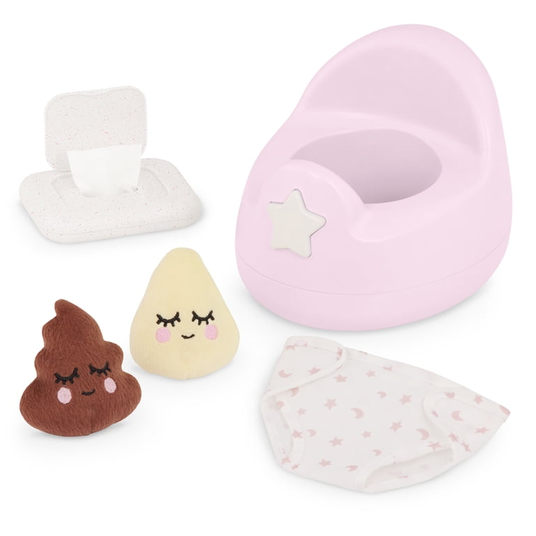Lullababy Pink Baby Doll Potty Set, 5 Pieces photo 1