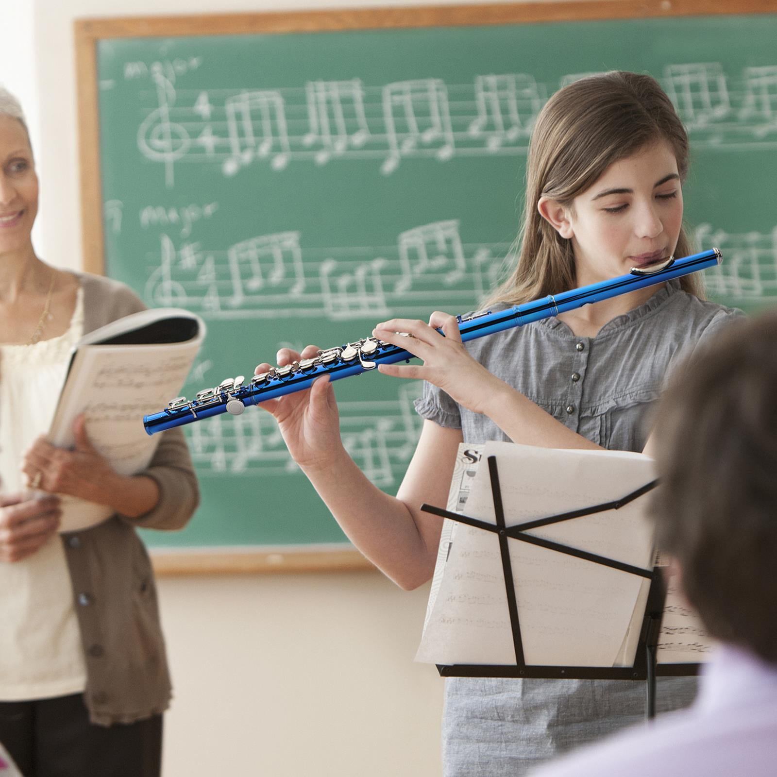 Zimtown 16 Hole C Flute for Student Beginner School Band with Case