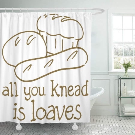Yusdecor Bakers All You Knead Is Funny Baking Phrase Humorous Bathroom Decor Bath Shower Curtain 66x72 Inch Walmart Canada