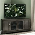 thumbnail image 5 of Leick Home Riverstone Gray Corner 2-Door TV Stand for TVs up to 65 Inches with Storage, 5 of 19