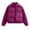 Purple, variant on Homenesgenics Wool Long Overcoat Women Winter Clothes for Women Fashion Women Solid Stand-up Collar Cardigan Down Jacket Outerwear Padded Coat