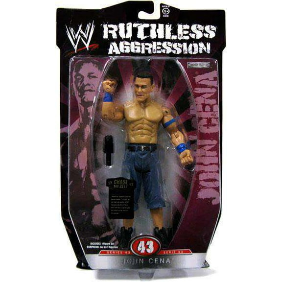 Jakks Pacific John Cena Ruthless Aggression Collectible Action Figure, 7.2 oz