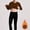 Brown, variant on Mens Thermal Underwear Set Fleece Lined Long Johns Base Layer Top Bottom Cold Weather Gear for Hunting Running Skiing