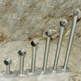 thumbnail image 4 of 2 piezas de soportes de techo de acero inoxidable, soportes de techo, portacañas, ropa Φ32x300mm Zulema Soporte de la base del riel del armario, 4 of 8