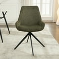 thumbnail image 2 of ALEAVIC Modern Dining Chair No Wheel, Set of 4 Swivel Desk Chair, Green, 2 of 5