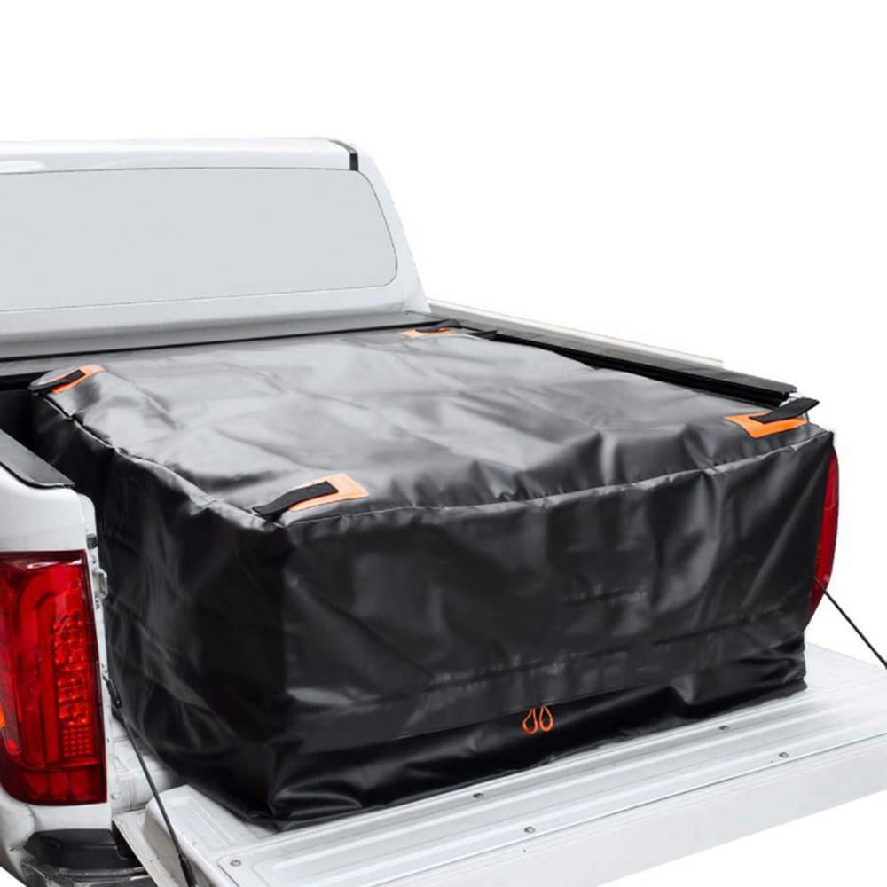 Rooftop Cargo Bag Oxford Cloth Nwch-au 26 Cubic Feet Large Capacity Truck Bed Cargo Bag Wear-Resistant for All Cars Autos Trucks Camping Traveling Waterproof Car Roof Storage Bag 