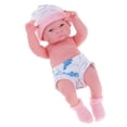 thumbnail image 1 of 2x Muñeca Reborn de Vinilo 25 cm CUTICAT Juguete para bebé de Aprendizaje para embarazadas, 1 of 8