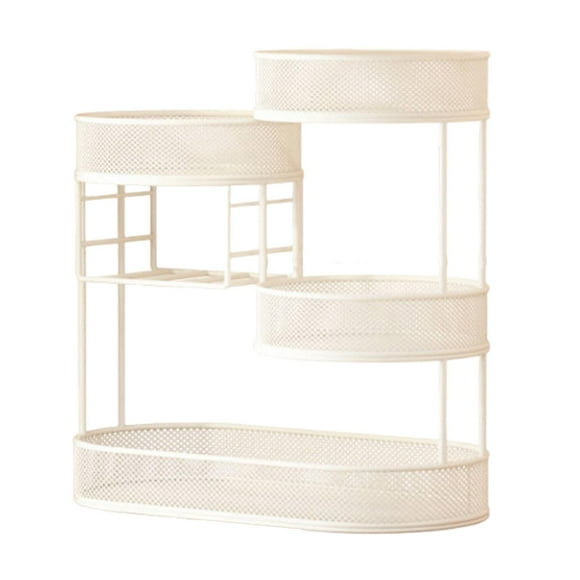 Cesta organizadora para almacenar frutas, centro de mesa, diseño transpirable, soporte para servir Blanco