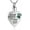 Green, variant on Birthstone Pet Cremation Jewelry for Ashes Pendant Paw Print Pet Heart Urn Necklace Memorial Keepsake Jewelry for Pet/Dog's/Cat's Ashes