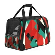 Palestine Premium Fabric Dog Carrier - 17x10x11.8 in - 900D Oxford Cloth, Sherpa Base - Pet Travel Bag with Nylon Webbing Straps