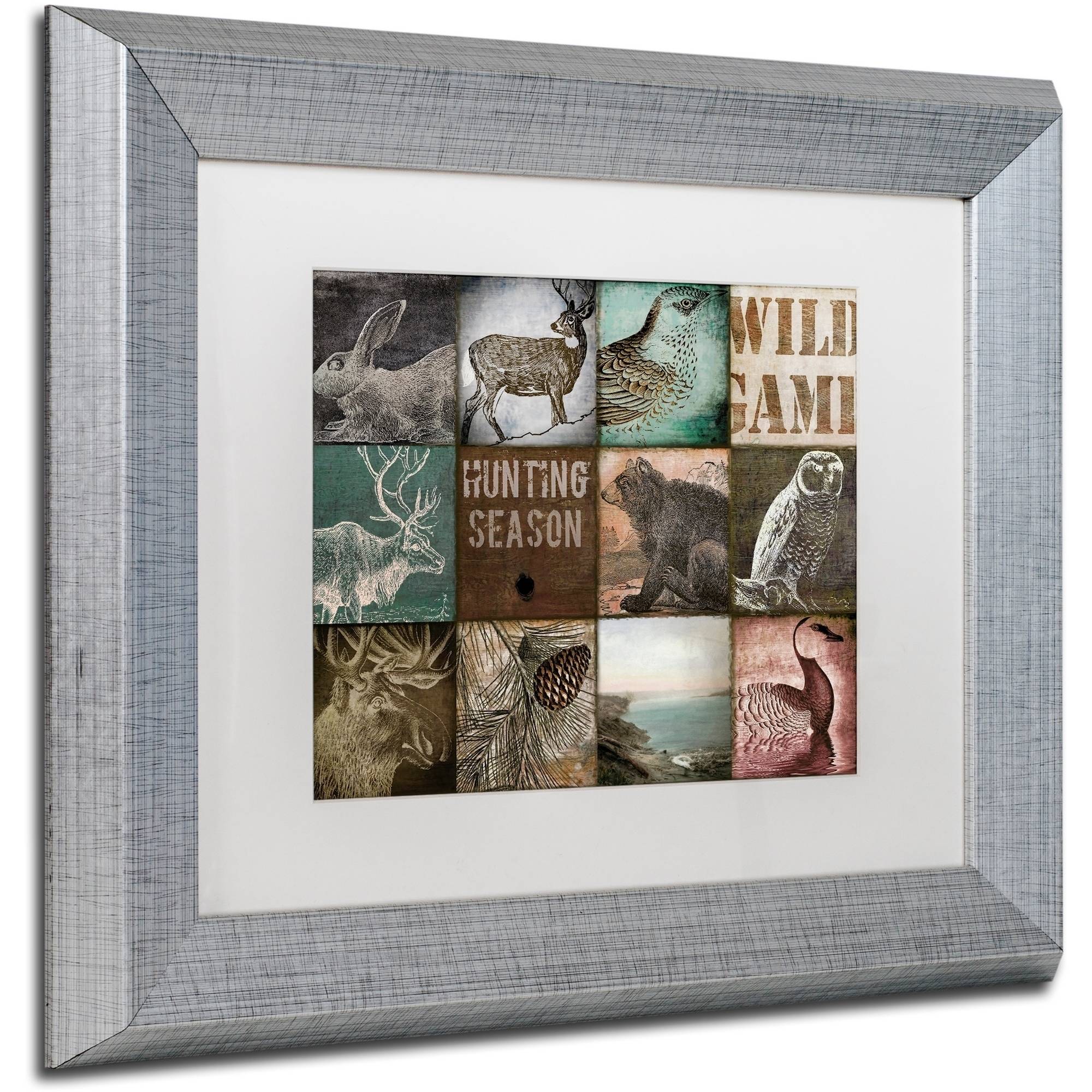 Trademark Fine Art "Cabelas" Canvas Art by Color Bakery White Matte, Silver Frame