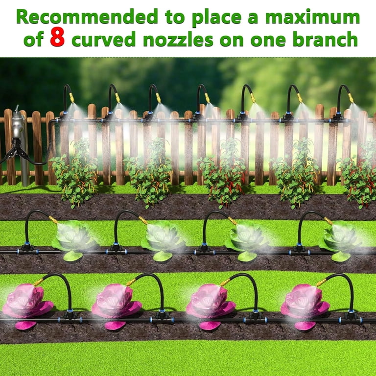 Kidsjoy 50ft Drip Irrigation Kit with Adjustable Nozzles photo 8