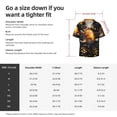 thumbnail image 5 of Susaid Golden Koi And Treasure Print Men's Polo Shirts Button Down Short Sleeve Casual Summer Beach Vintage Shirts for Men-3X-Large, 5 of 5