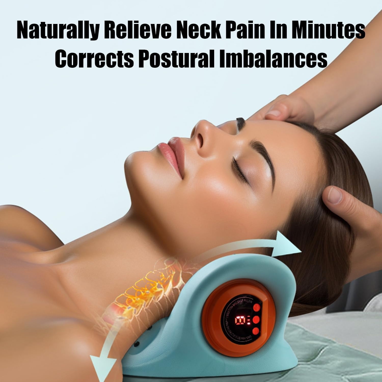 Neck Massager, 2025 Top Notch Massager, Shiatsu Neck and Back Massager, Electric 4d Neck and Shoulder Massager with Heat, 26° Angle Neck Massager for Pain Relief Deep Tissue (1PCS)