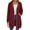 Wine, variant on Titcea Lightweight Jacket Women, Zip Up Drawstring Long Hoodies with Pockets Solid Color Casual Hooded Sweatshirt Warm Comfy Winter Coat(S-2XL)
