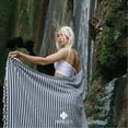 thumbnail image 5 of Hencely Aqua Stripe Turkish Beach Towel - Set of 6, 5 of 6