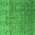 thumbnail image 1 of Ahgly Company Indoor Square Oriental Green Industrial Area Rugs, 6' Square, 1 of 4
